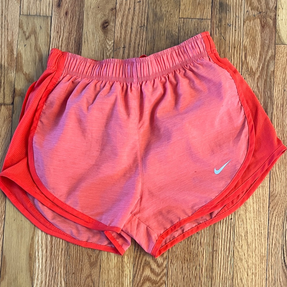 Nike Women's Bright Orange Athletic Shorts